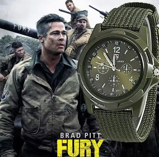 2025 ساعات رجالية العلامة التجارية الفاخرة عادية العسكرية كوارتز ساعة يد رياضية لينة النايلون الفرقة ساعة الذكور