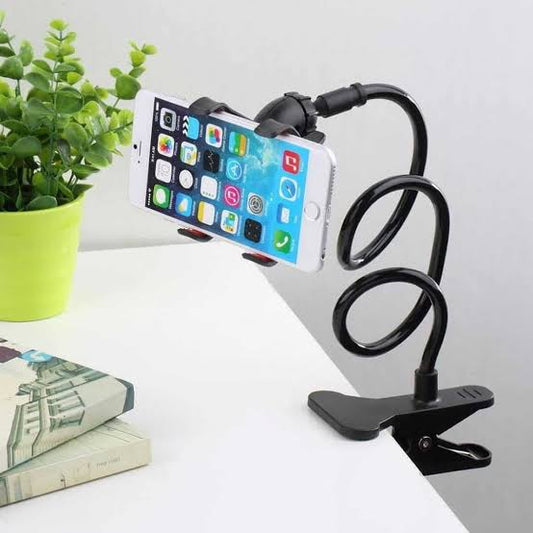 حامل هواتف مرن وطويل 360 درجة جودة عالية حديد يمكن إستعماله في المنزل، السيارة أو المكتب Lazy Bracket Mobile Phone